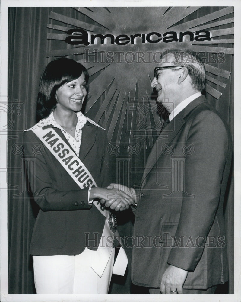 1973 Press Photo Miss Massachussets, Judy Gregory - Historic Images