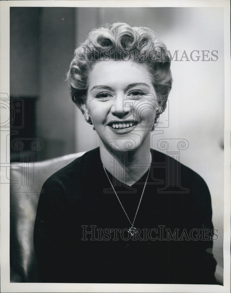 1954 Press Photo Actress Anne Burr for "The Greatest Gift" - Historic Images