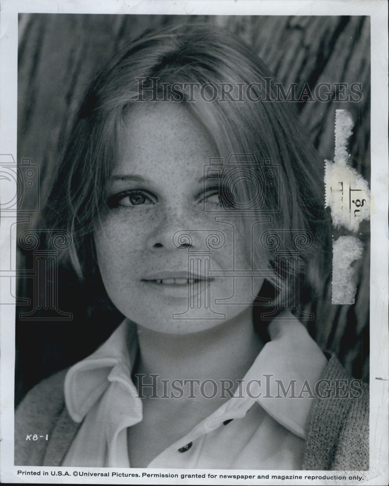 1970 Press Photo Actress Catherine Burns for Universal pictures - Historic Images