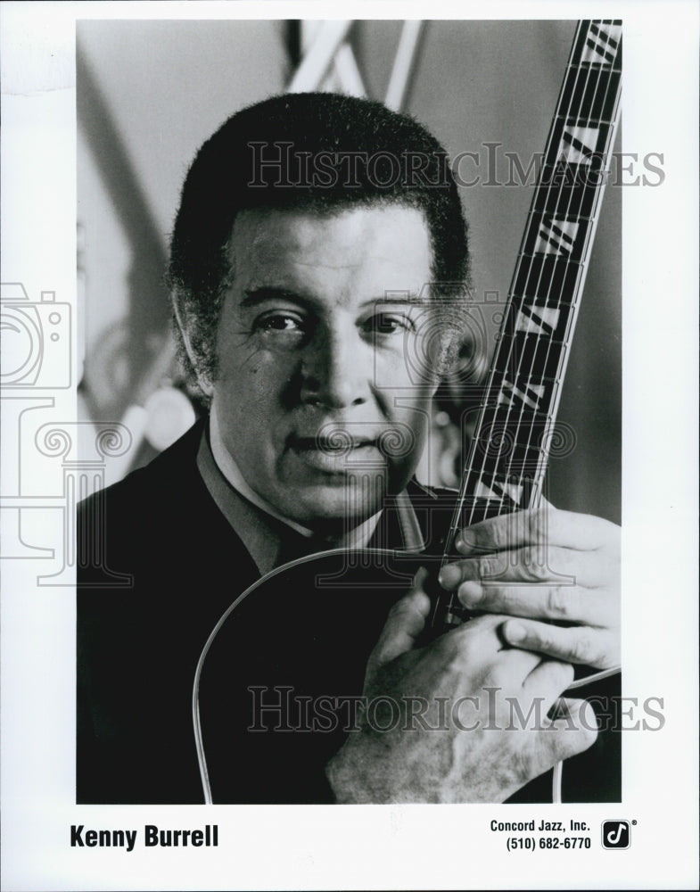 Press Photo Jazz musician, Kenny Burrell in concert - Historic Images