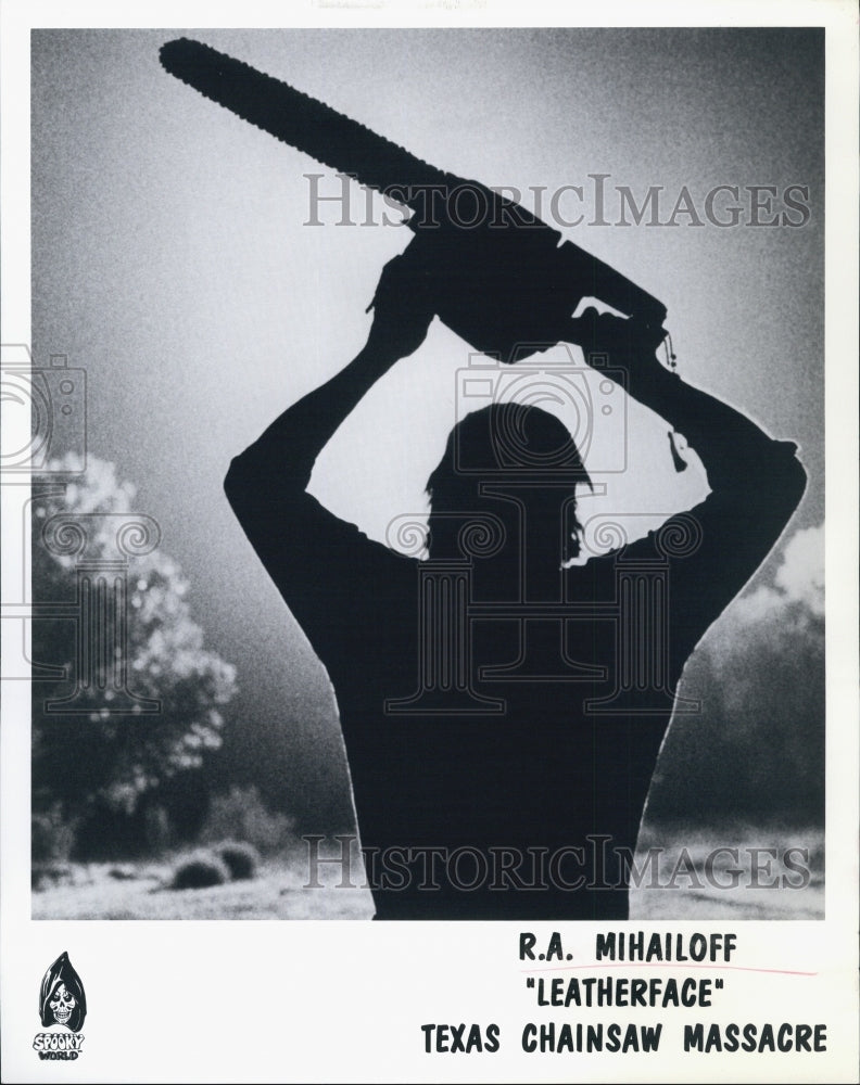 Press Photo R.A.Mihailoff &quot;Leatherface&quot; Texas Chainsaw Massacre - Historic Images