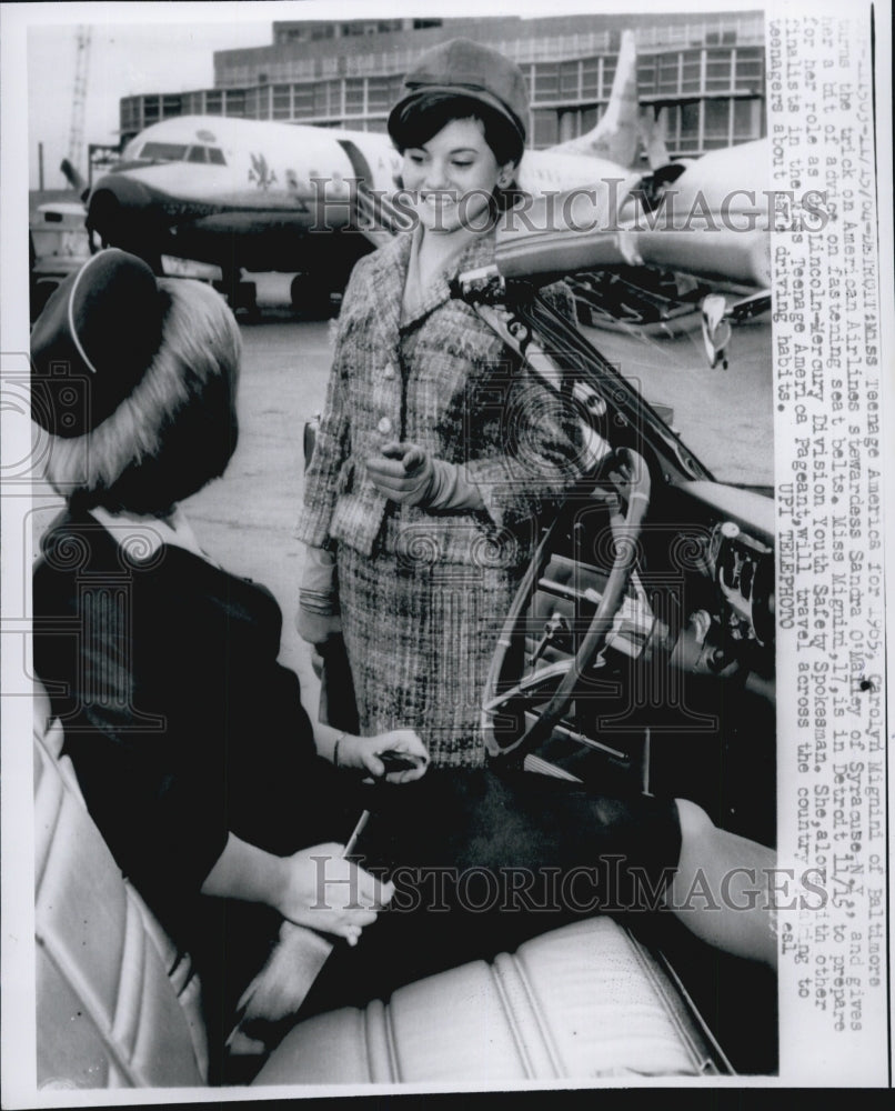 1964 Press Photo Carolyn Mignini,Miss Teenage America 1965,AA Sandra O&#39;Malley - Historic Images