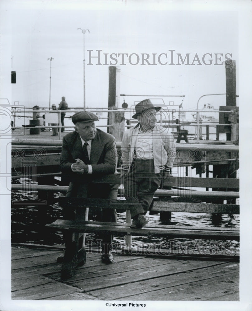 1975 Press Photo Actor Billy Barty ,Rod Steiger in&quot; W.C Fields and Me&quot; - Historic Images