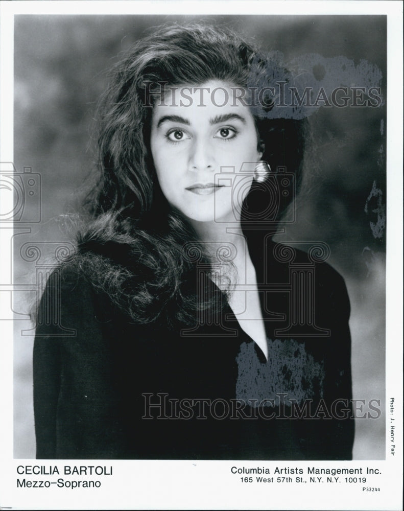 1992 Press Photo Cecilia Bartoni,Mezzo-Soprano - Historic Images