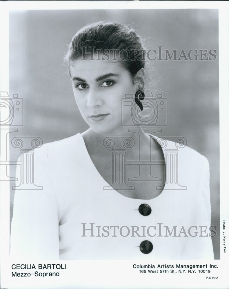 1997 Press Photo Cecilia Bartoni,Mezzo-Soprano - Historic Images