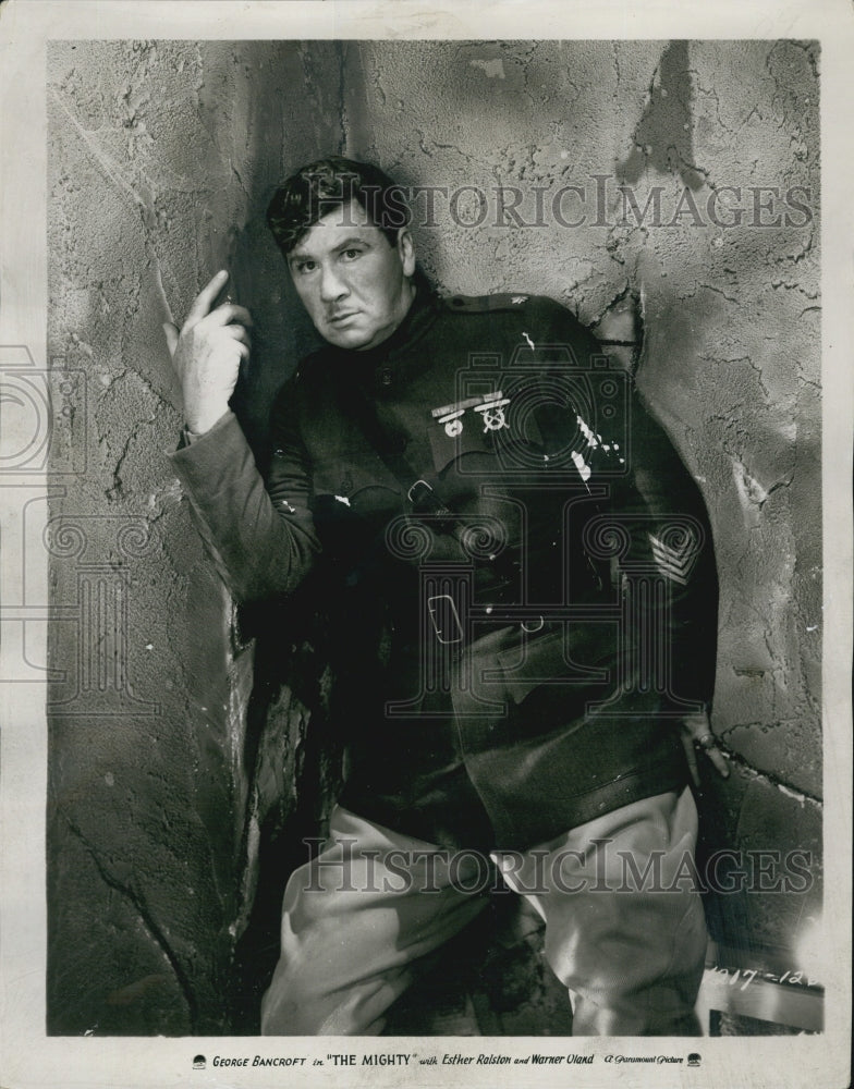 1929 Press Photo Actor George Bancroft in "The Mighty" - Historic Images