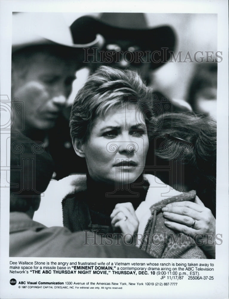 1987 Press Photo Dee Wallace Stone in &quot;Eminent Domain&quot; - Historic Images