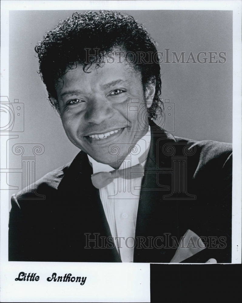 1989 Press Photo Musician Little Anthony - Historic Images