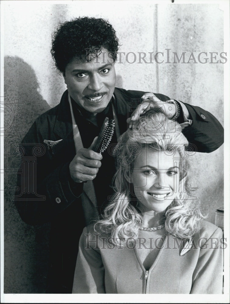 1990 Musician Little Richard and Vanna White - Historic Images