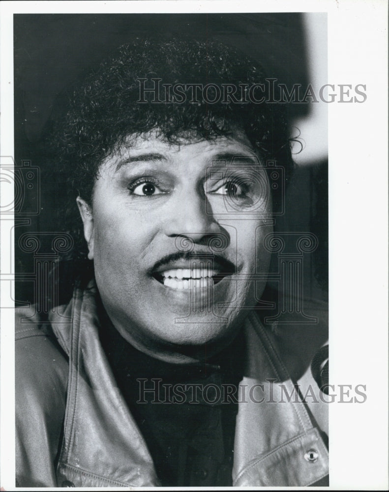 1990 Press Photo Musician Little Richard on stage - Historic Images