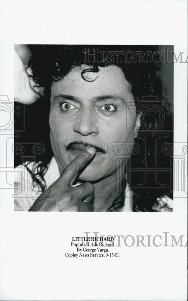 Press Photo Musician Little Richard on stage - Historic Images