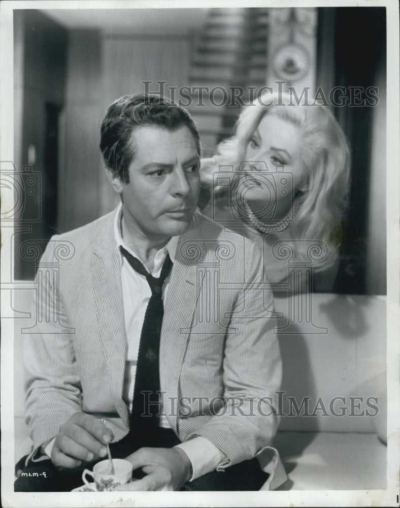1968 Press Photo Marcello Mastorianni & Virni Lisi show in the picture - Historic Images