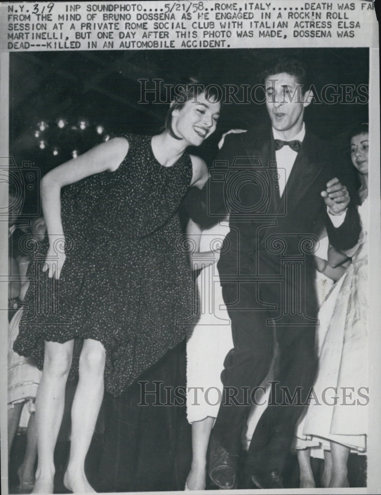 1958 Press Photo Actress Elsa Martinelli - Historic Images