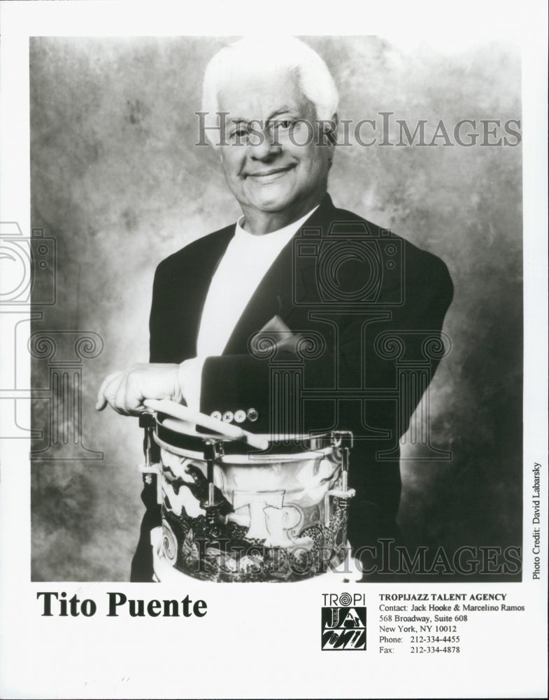 2000 Press Photo Tito Puente Latin Jazz Musician - Historic Images