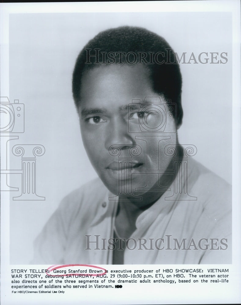 Press Photo Actor Georg Stanford Brown in &quot;Vietnam War Story&quot; - Historic Images