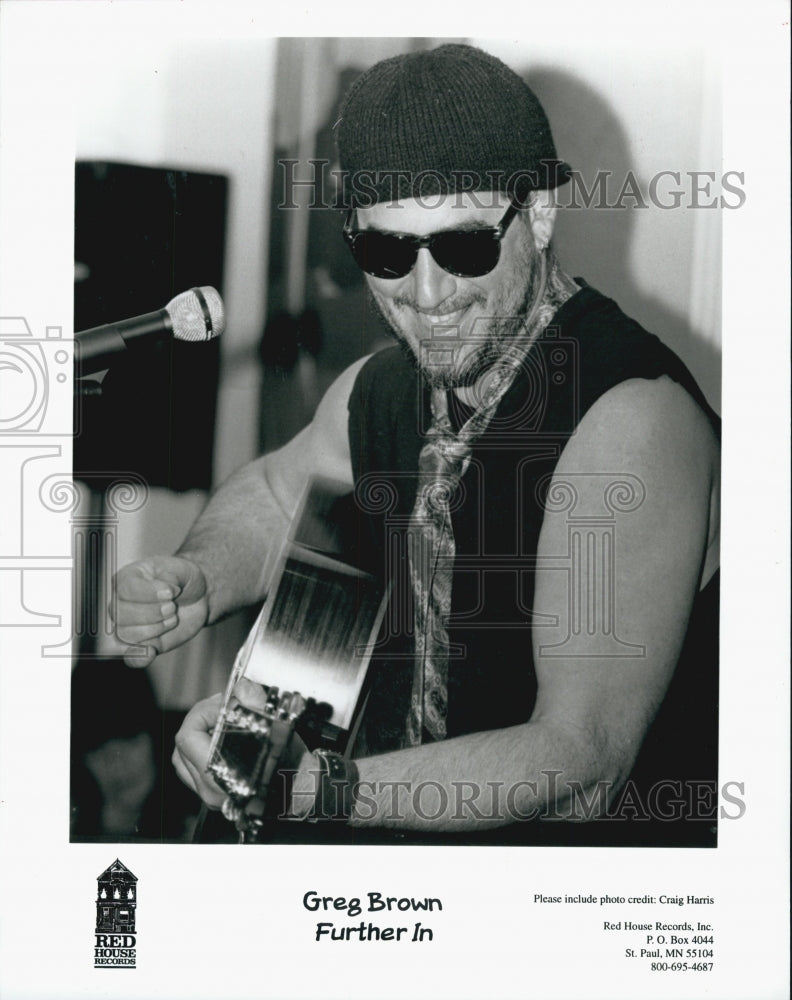 1998 Press Photo Greg Brown /Further In/Red House Records - Historic Images