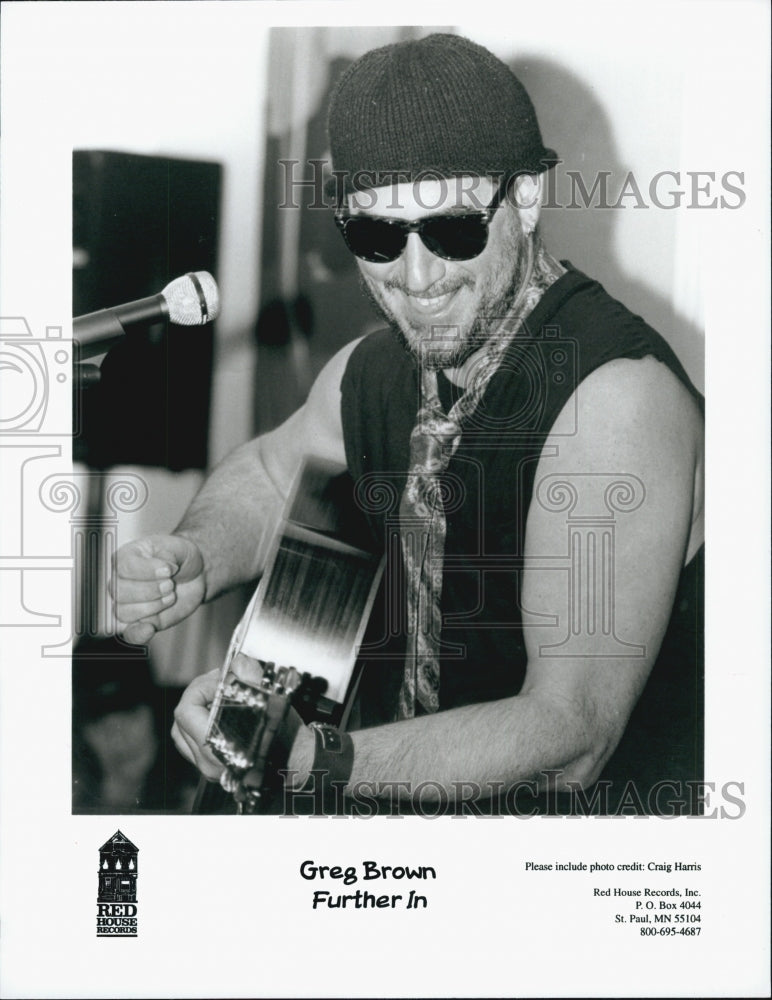 1998 Press Photo Musician Greg Brown on Red House records - Historic Images