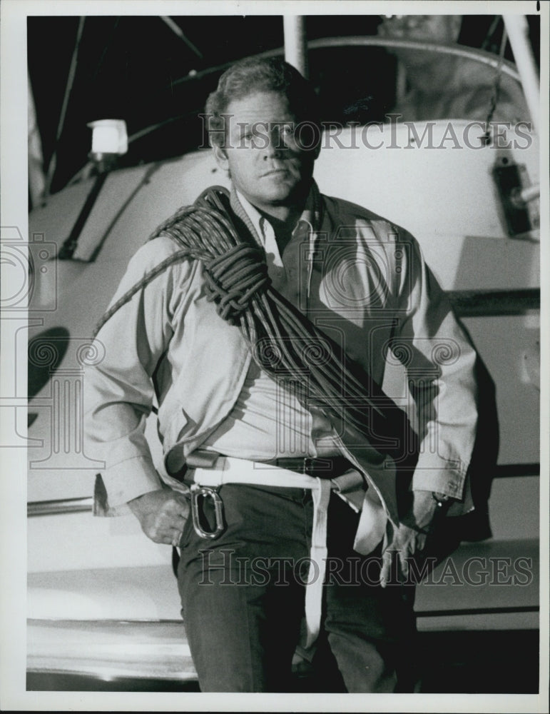 1983 Press Photo Actor James MacArthur in &quot;The Night the Bridge Fell Down&quot; - Historic Images