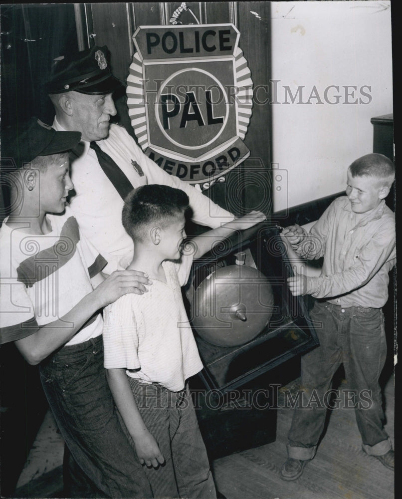 1959 Press Photo Jim Swallow,Tom Bertolino,Pat Cardoza,Ptl. Markan of PAL league - Historic Images