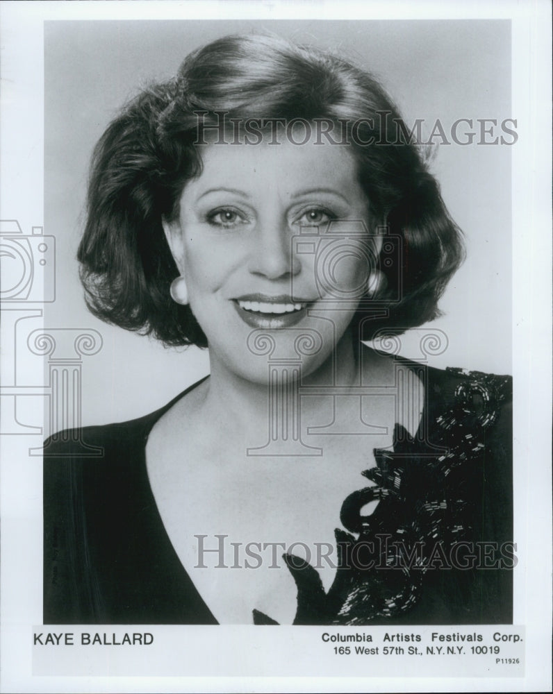 1992  Actress Kaye Ballard on TV - Historic Images