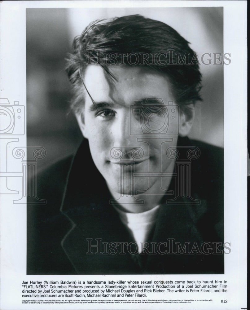 1990 Press Photo William Baldwin stars in "Flatliners" - Historic Images