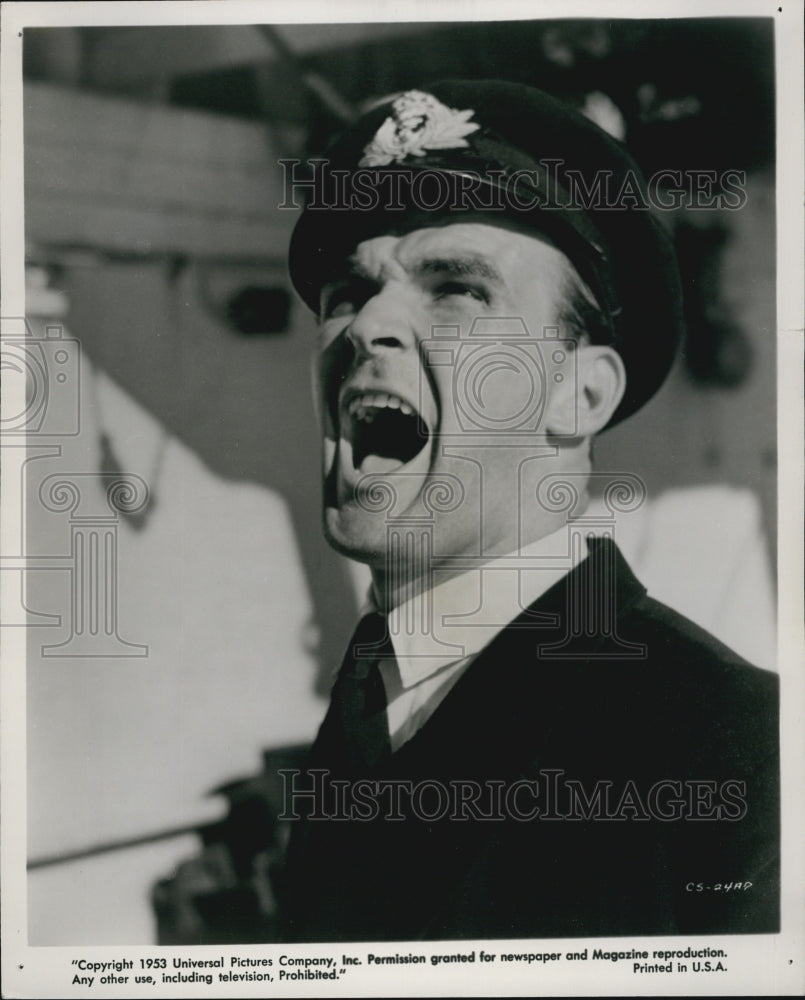 1953 Press Photo Stanley Baker Actor THE CRUEL SEA As Lieutenant Bennett - Historic Images