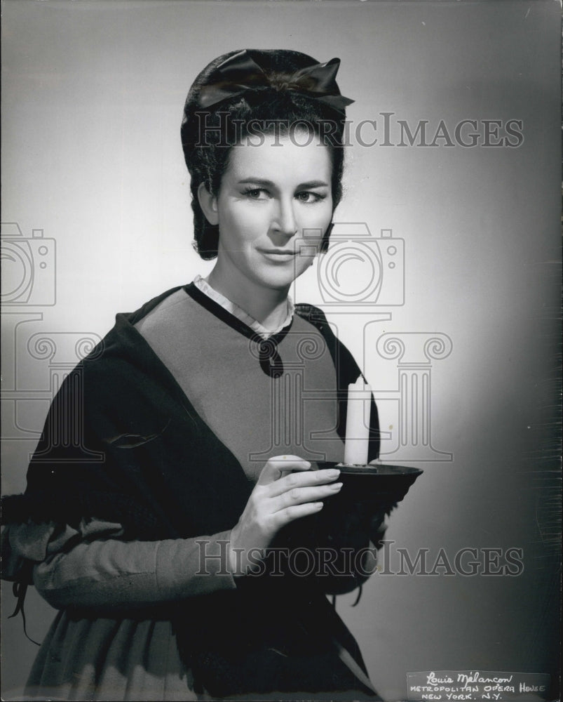 1969 Press Photo Radmila Bakocevic, Serbian operatic soprano. - Historic Images