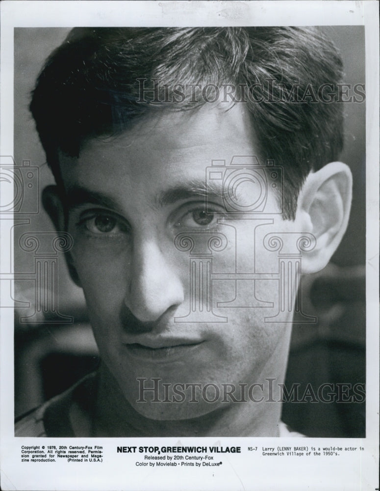 1950 Press Photo Lenny Baker "Next Stop Greenwich Village" - Historic Images