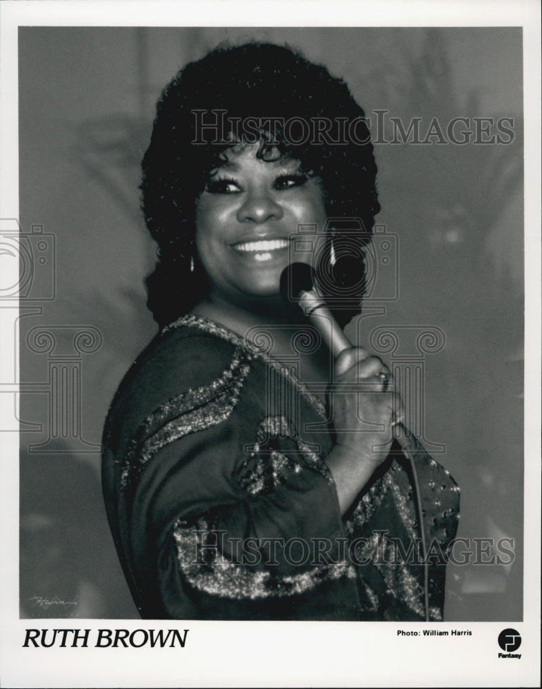 Press Photo American pop and R&amp;B singer-songwriter Ruth Brown - Historic Images