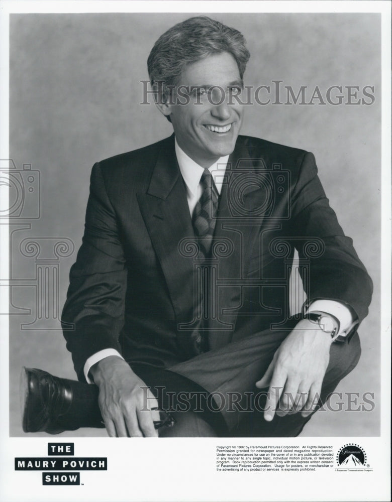 1996 Press Photo Maury Povich American television talk show host. - Historic Images