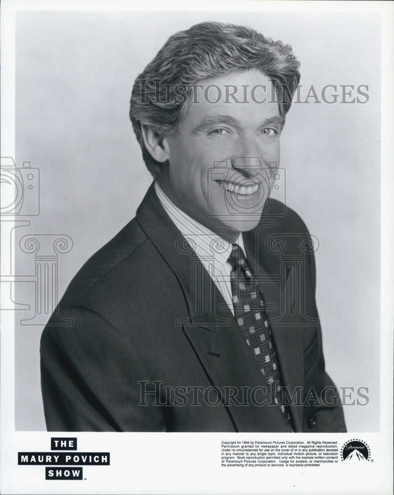 1995 Press Photo The Maury Povich Show/Maury Povich - Historic Images