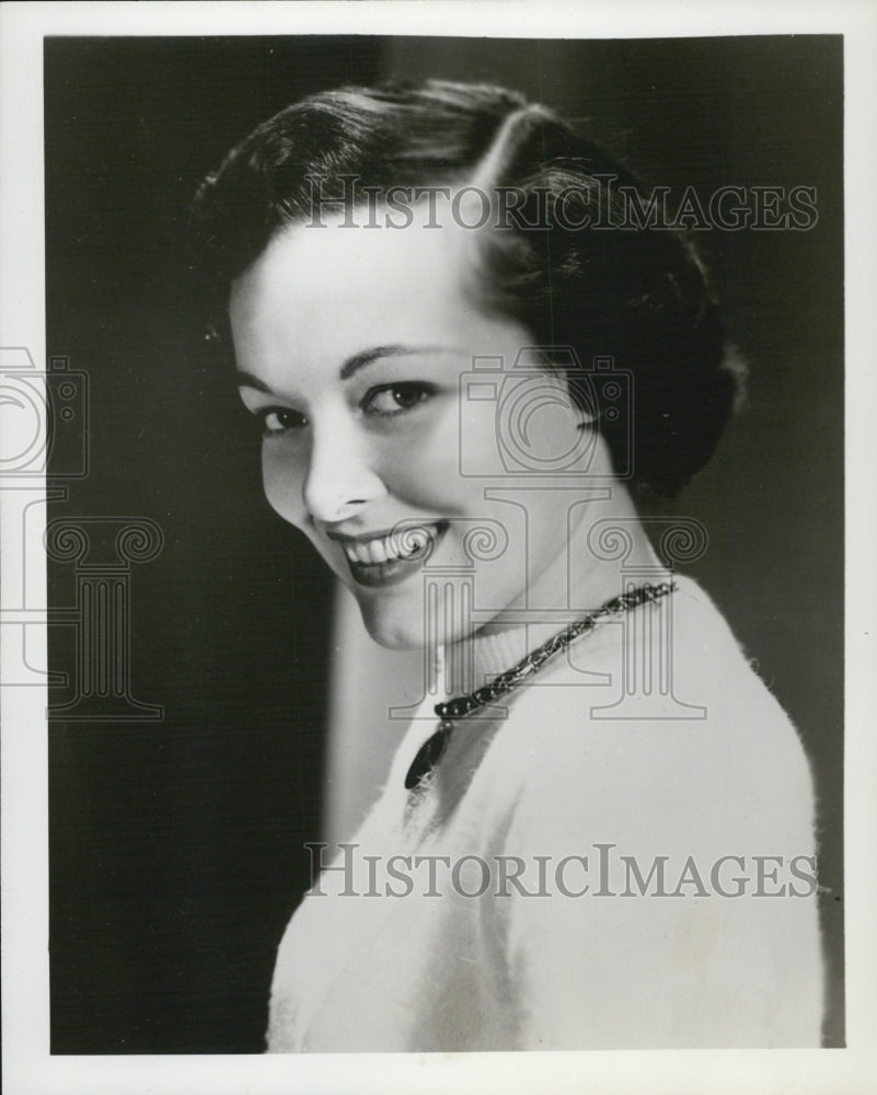 1950 Press Photo Actress Jean Pugsley star in "Silver Theater". - Historic Images