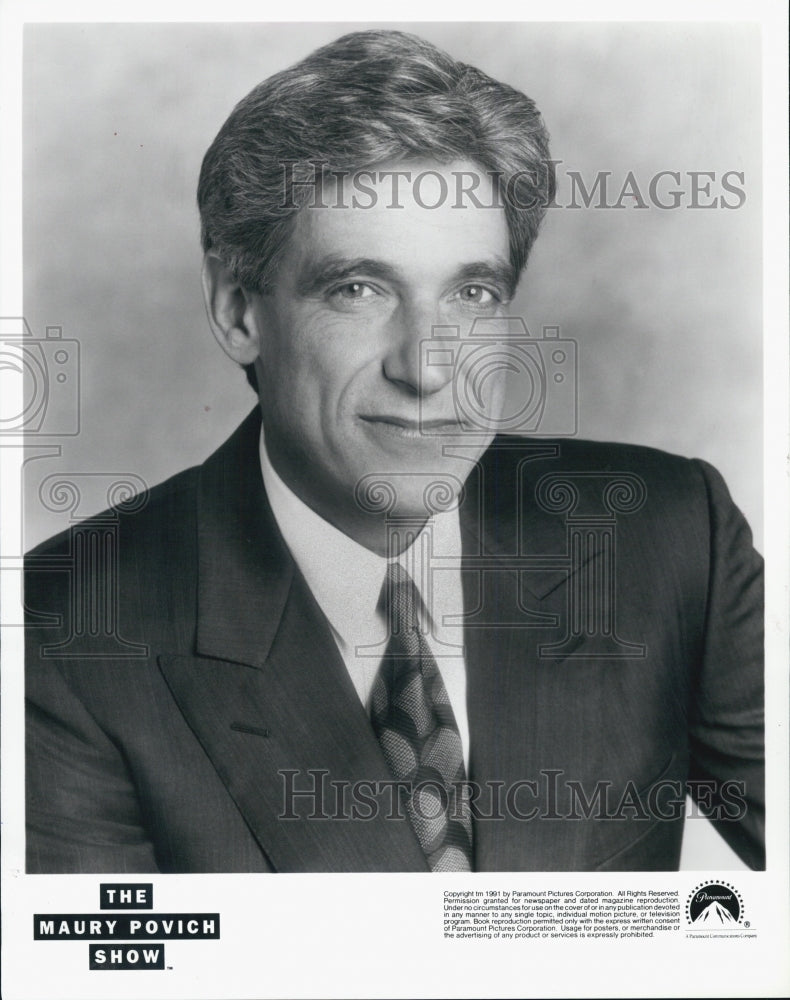 1991 Press Photo Maury Povich/The Maury Povich Show - Historic Images