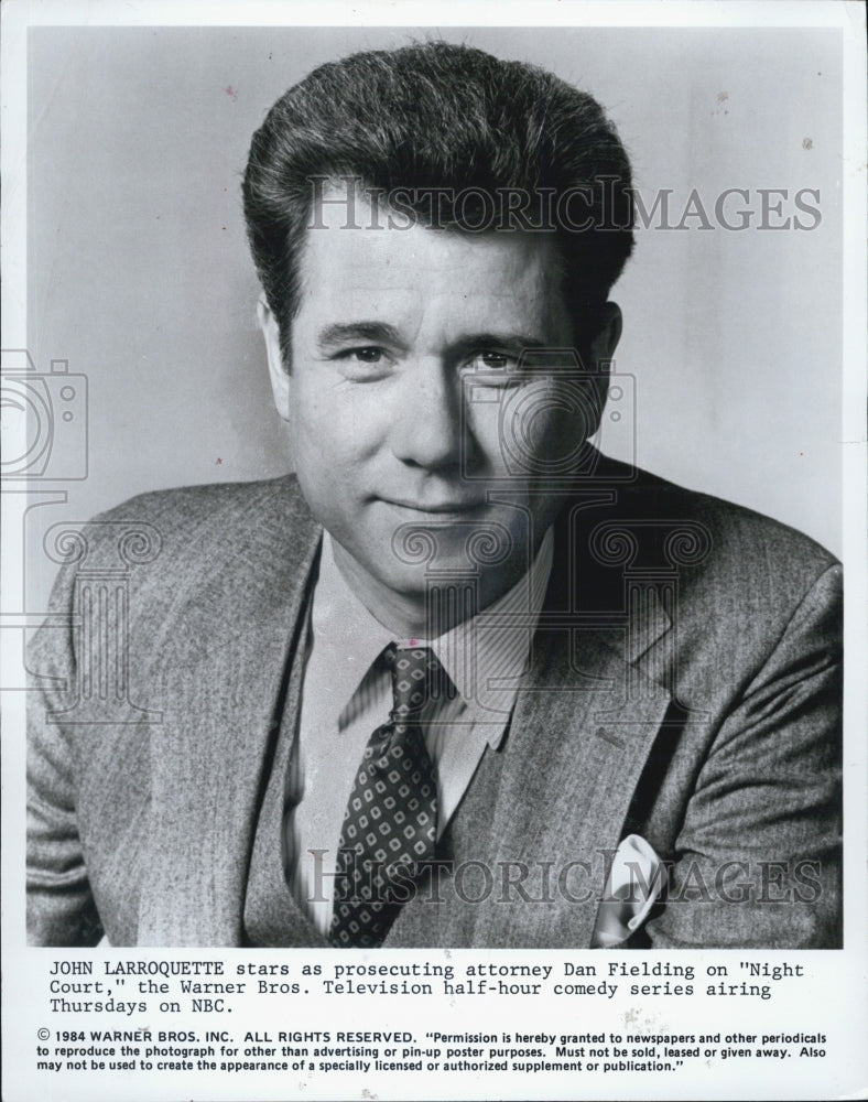 1984 Press Photo John Larroquette in "Night Court " - Historic Images