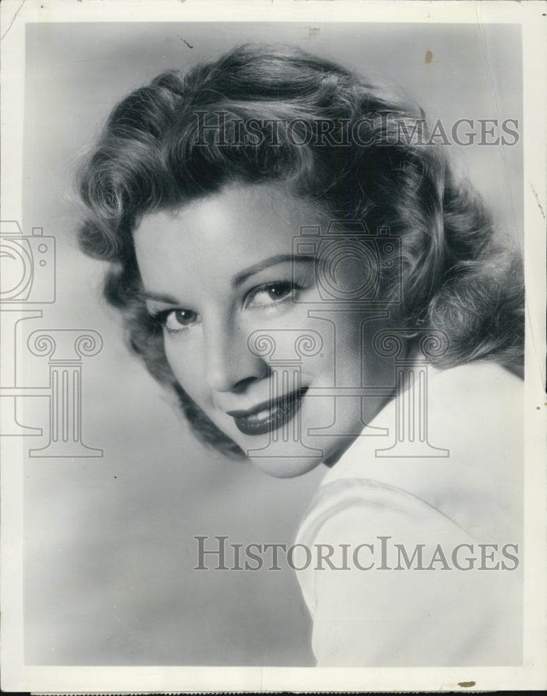 1955 Press Photo Actres Nan Leslie in Kings Row - Historic Images