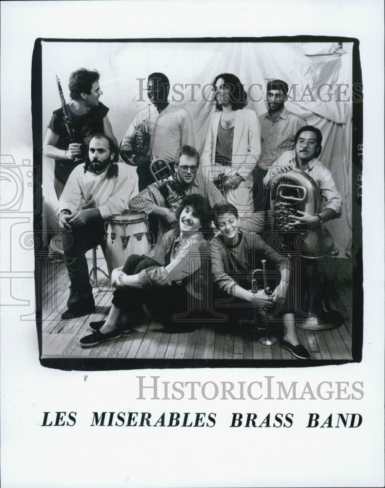 1990 Press Photo Brass Band Les Miserables - Historic Images