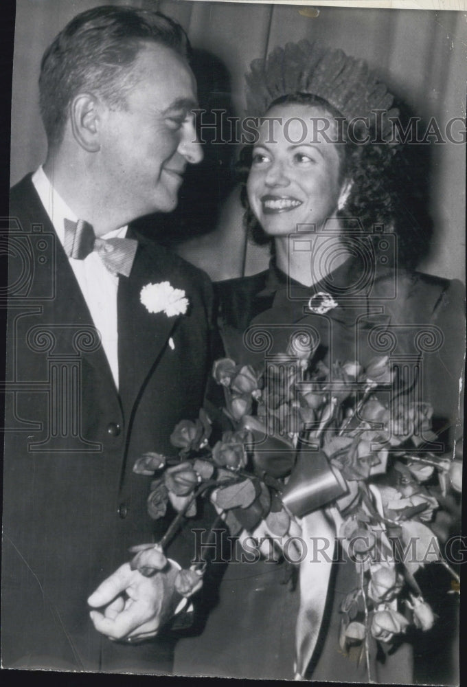 1947 Press Photo Doris Warner Leroy & Chas Vedor - Historic Images