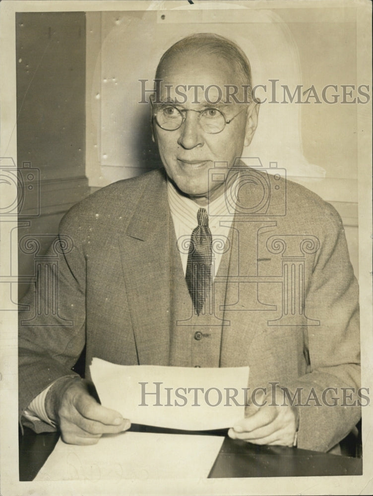 1941 Press Photo United Fruit President Victor M. Cutler - Historic Images