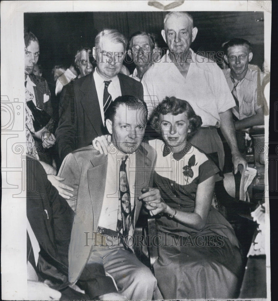 1949 Judge Robert Carpenter and step daughter Barbara Lockwood - Historic Images