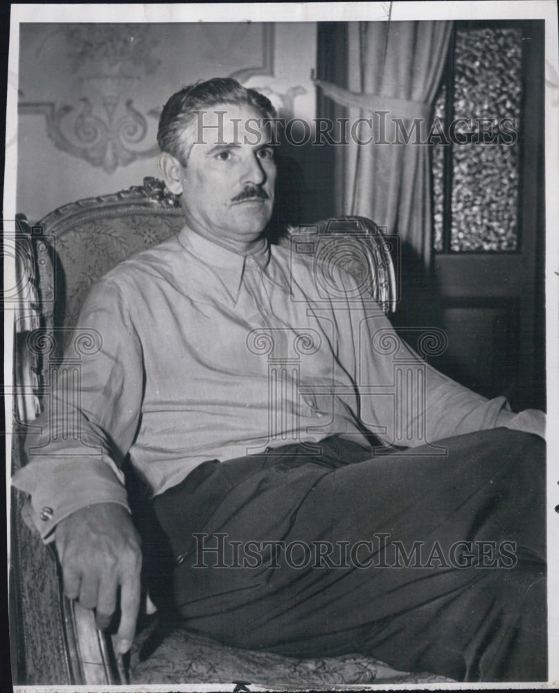 1952 Press Photo Carlos Prio Socarras, President of Cuba - Historic Images