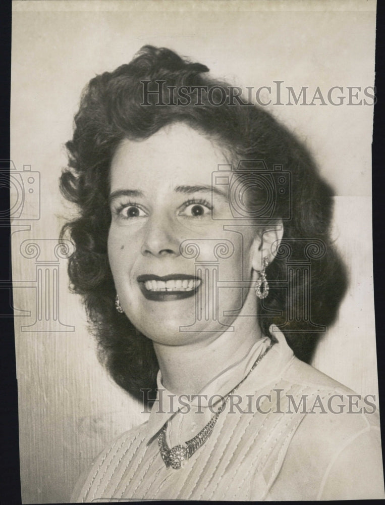 1953 Press Photo Jeanne L. Synder, Dictaphone Secretary - Historic Images