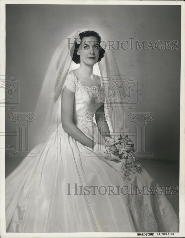 1959 Press Photo Angie Eames Carpenter & Jonathan Russell Snelling Wedding - Historic Images