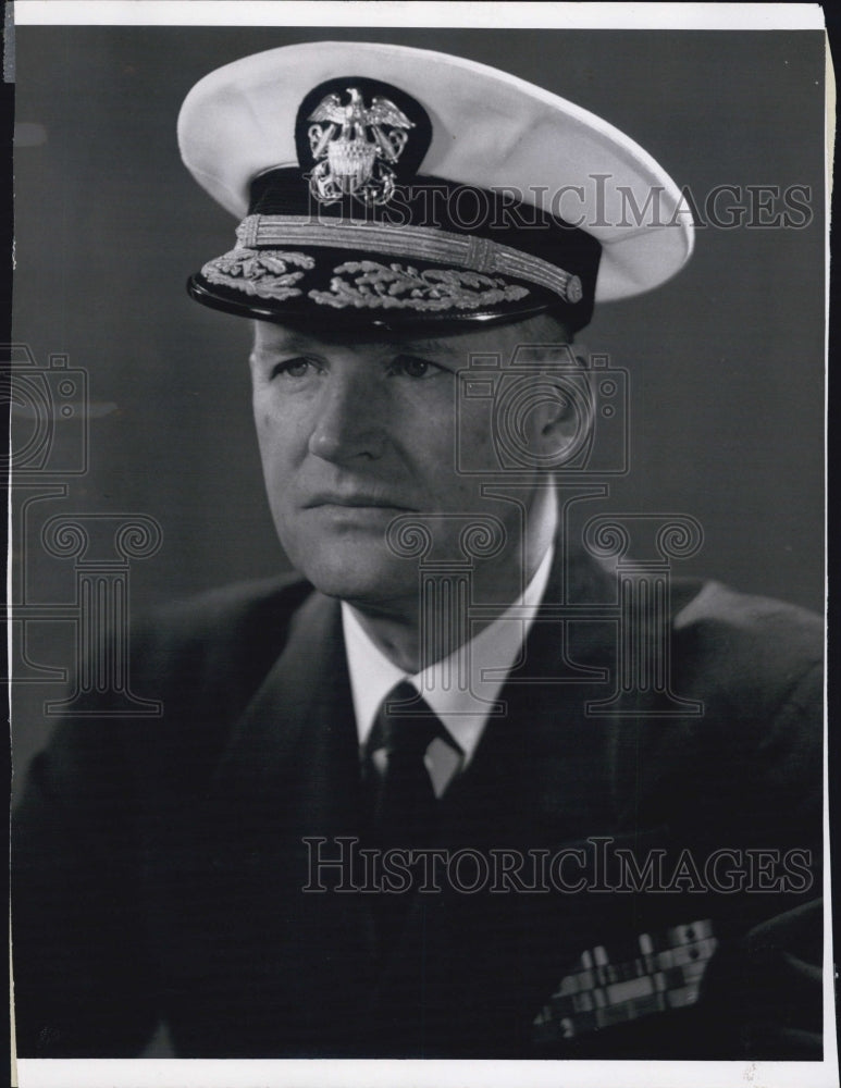 1958 Press Photo Rear Admiral John Arthur Snackenberg, - Historic Images