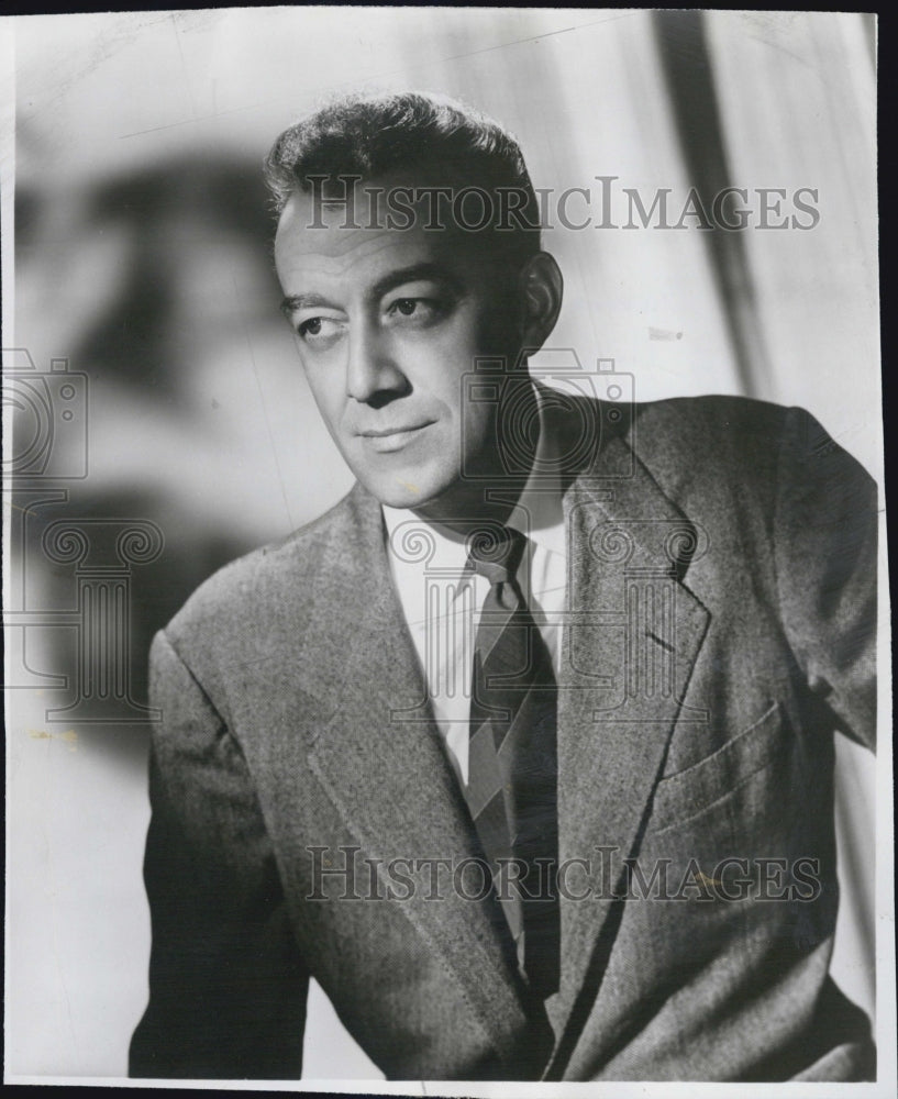 1955 Press Photo Edmon Ryan American television and film actor. - Historic Images