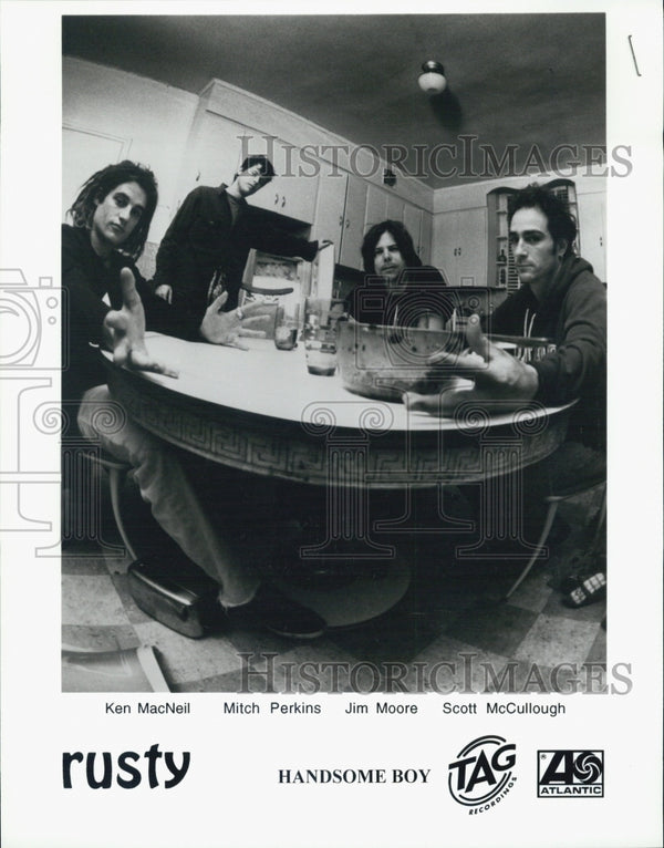 Press Photo Canadian Rock Band Rusty By Handsome Boy Records - Historic ...