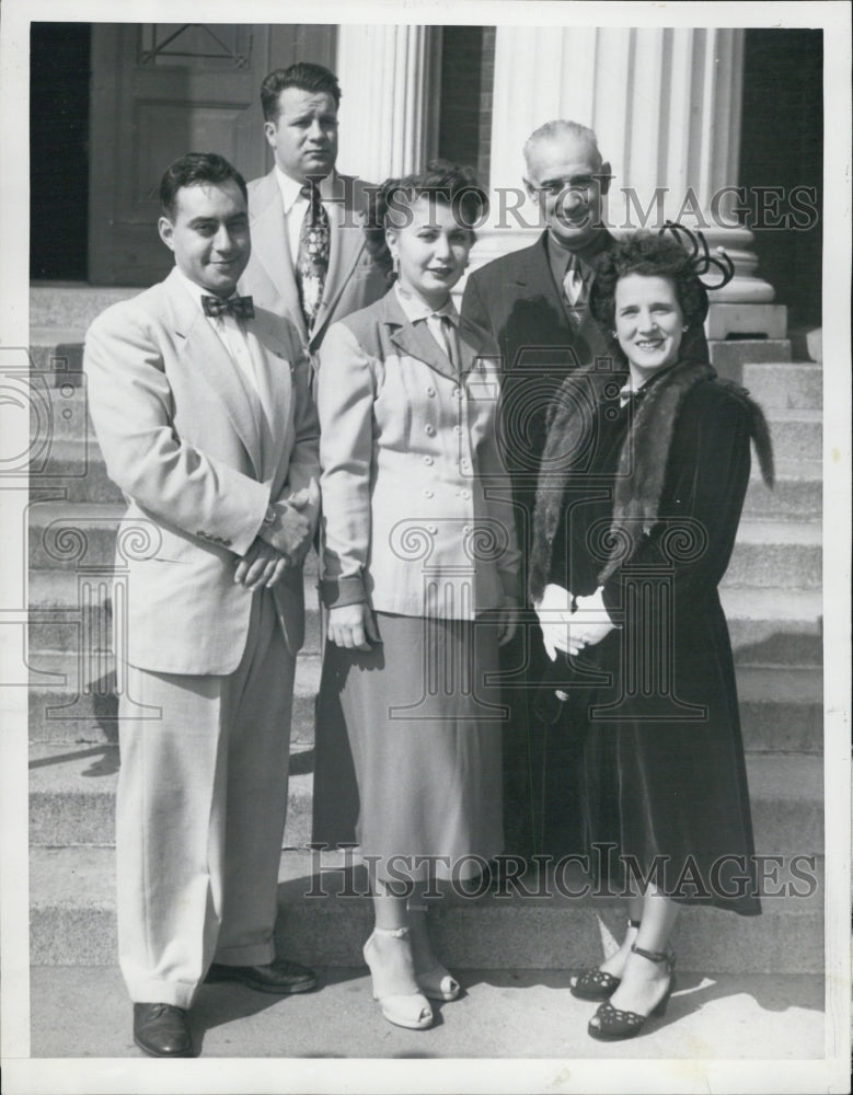 1950 Press Photo John DiCecca,Atty FN Dardeno,V Cignale,L Masone,E Swift - Historic Images