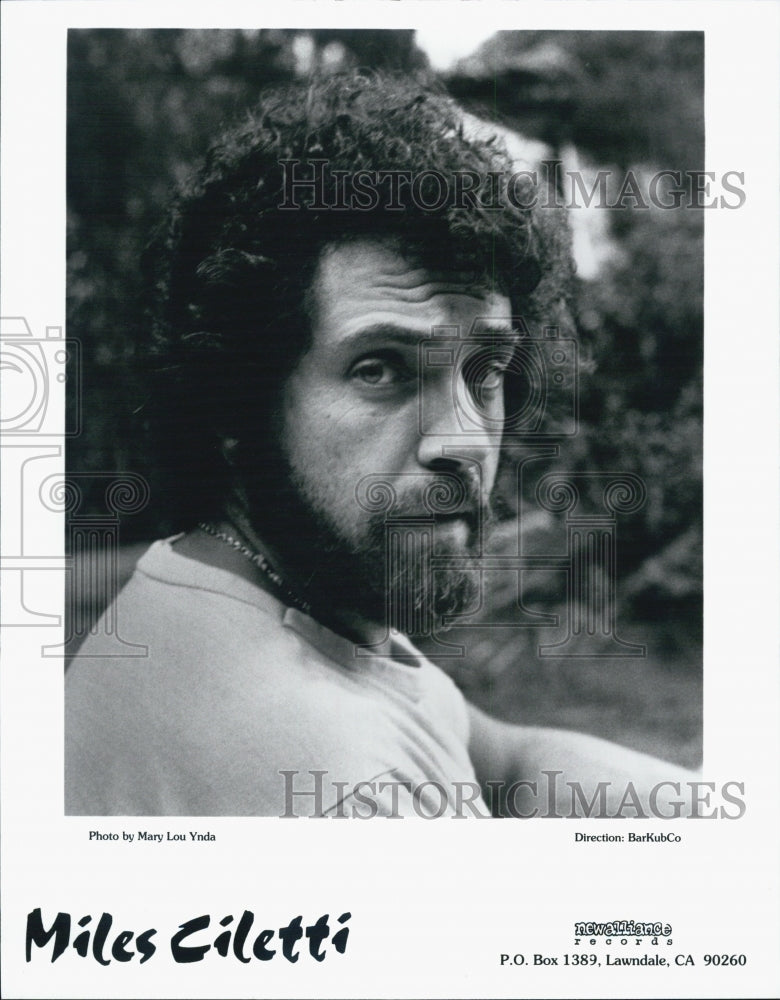Press Photo Recording Artist Miles Ciletti Newalliance Records - Historic Images