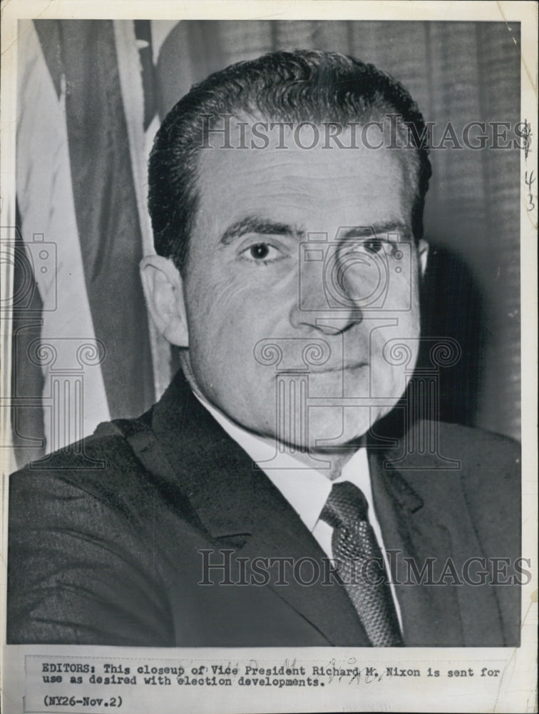 1960 Press Photo Vice President Richard Nixon - Historic Images