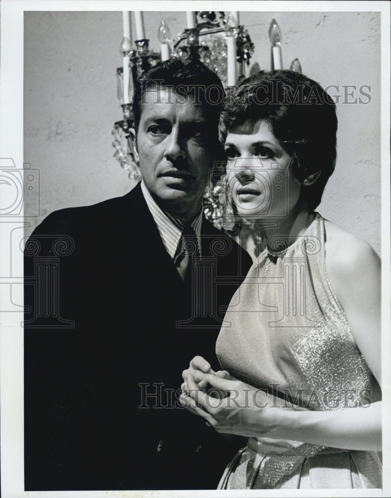 1969 Press Photo Actor Farley Granger &amp; Actress Jessica Walter - Historic Images