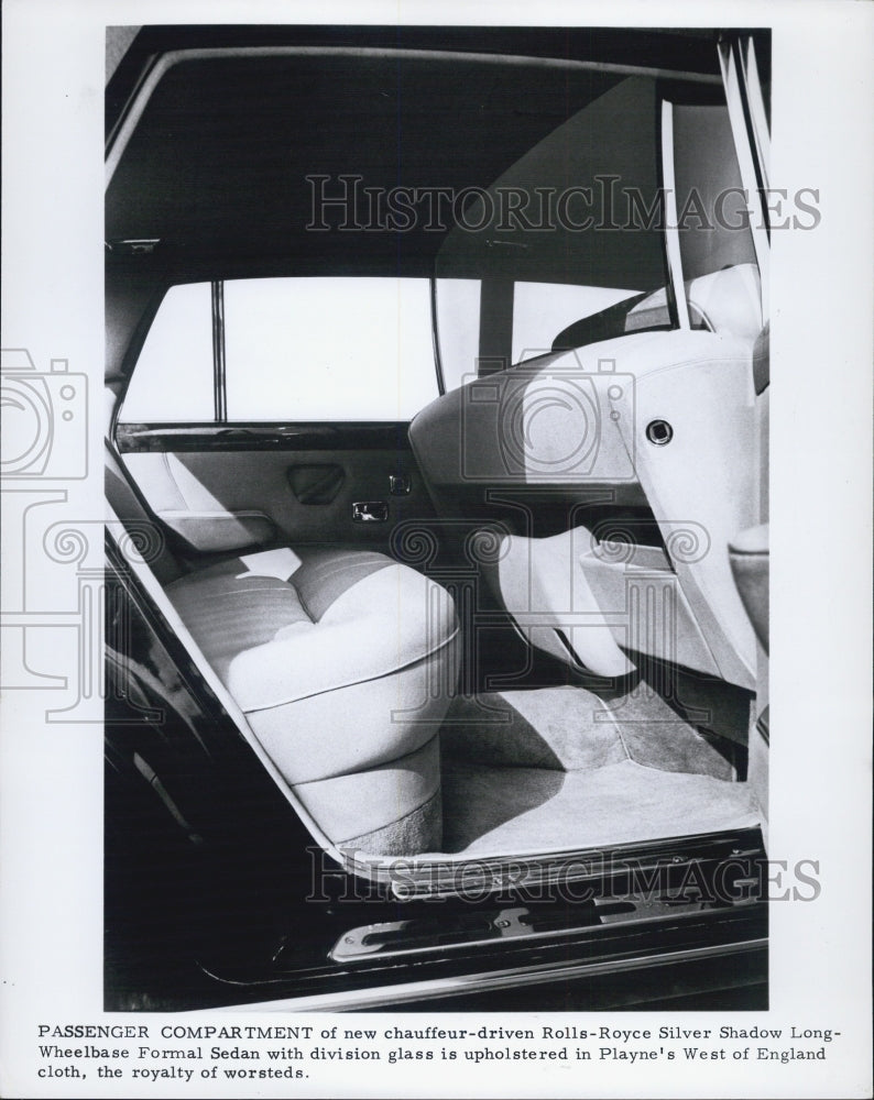 1969 Press Photo Rolls Royce Shadow Long Wheel Base Formal Sedan - Historic Images